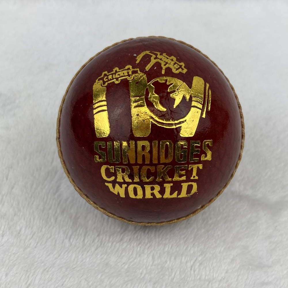 Sunridges Cricket World Sareen Sports Industries Red Leather Cricket Ball